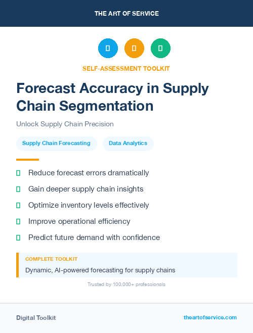 Forecast Accuracy in Supply Chain Segmentation