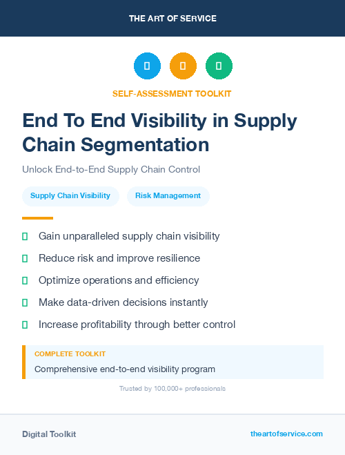 End To End Visibility in Supply Chain Segmentation