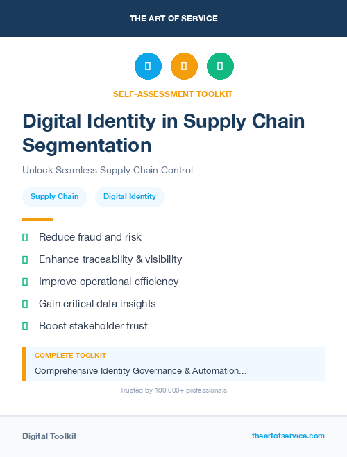 Digital Identity in Supply Chain Segmentation