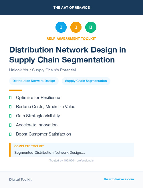 Distribution Network Design in Supply Chain Segmentation