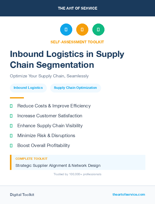 Inbound Logistics in Supply Chain Segmentation