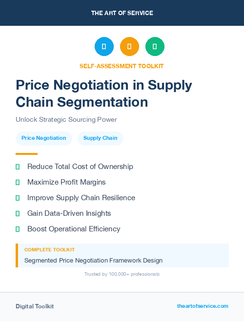 Price Negotiation in Supply Chain Segmentation