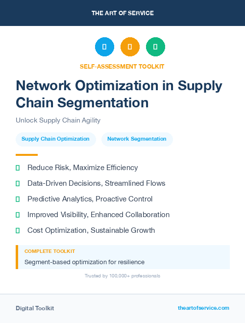 Network Optimization in Supply Chain Segmentation