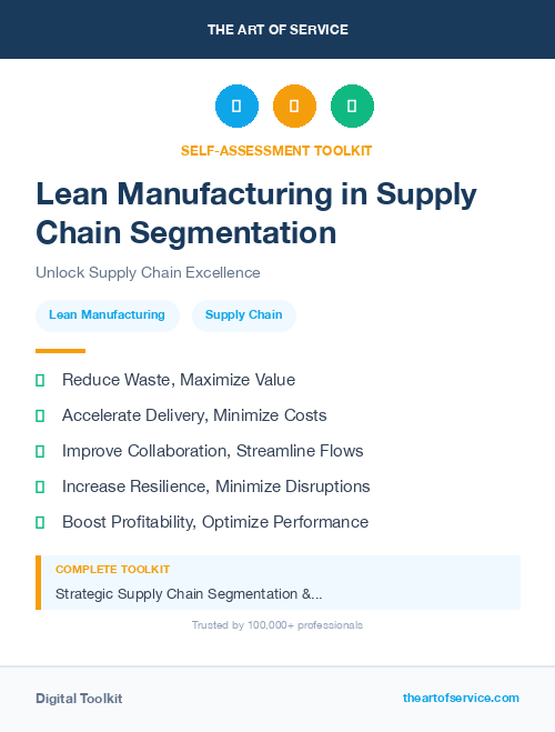Lean Manufacturing in Supply Chain Segmentation