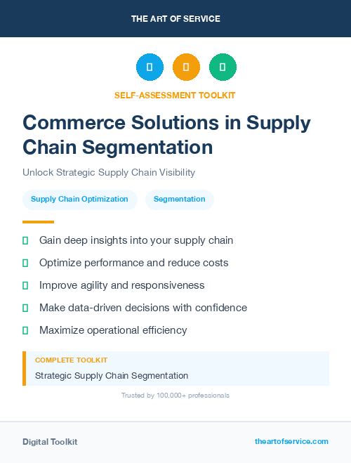 Commerce Solutions in Supply Chain Segmentation