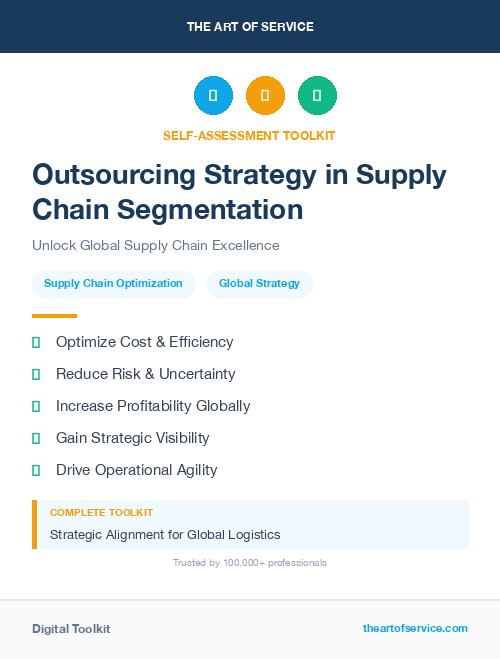 Outsourcing Strategy in Supply Chain Segmentation