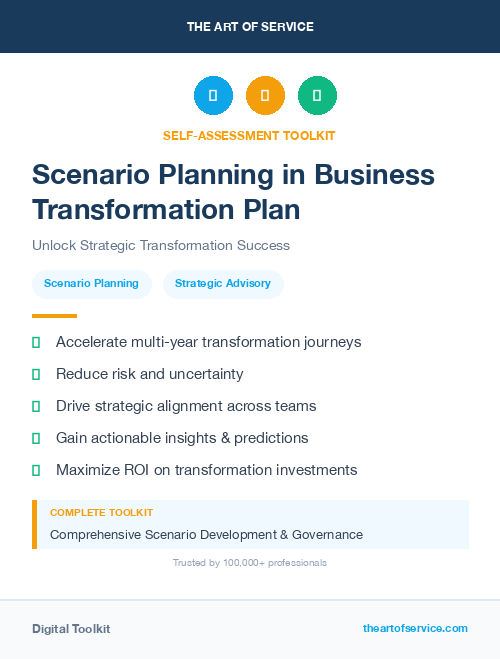 Scenario Planning in Business Transformation Plan