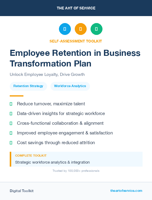 Employee Retention in Business Transformation Plan