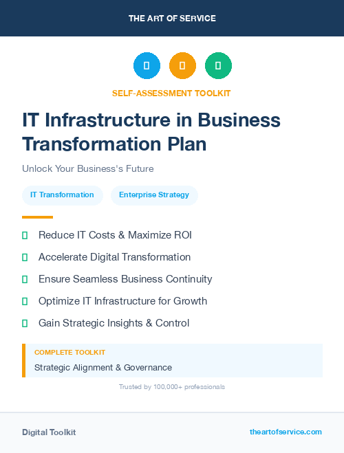 IT Infrastructure in Business Transformation Plan