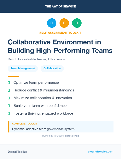 Collaborative Environment in Building High-Performing Teams