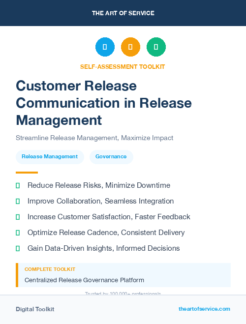Customer Release Communication in Release Management