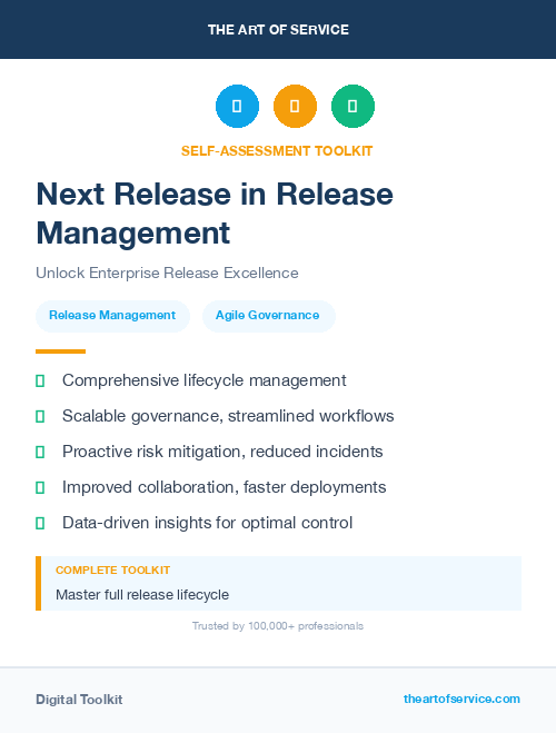 Next Release in Release Management