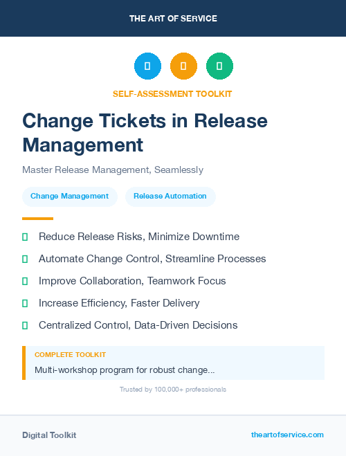 Change Tickets in Release Management
