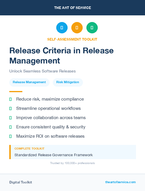 Release Criteria in Release Management