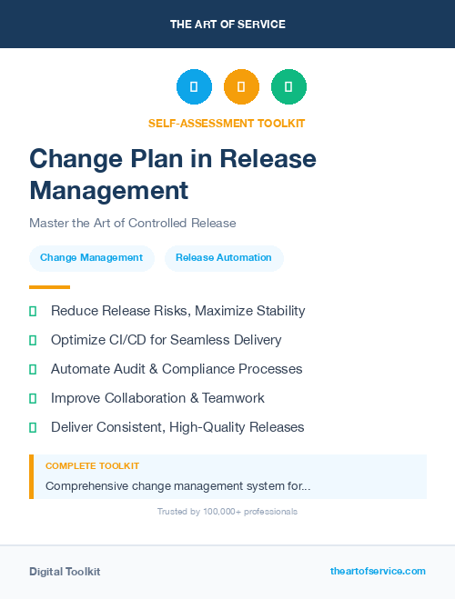 Change Plan in Release Management