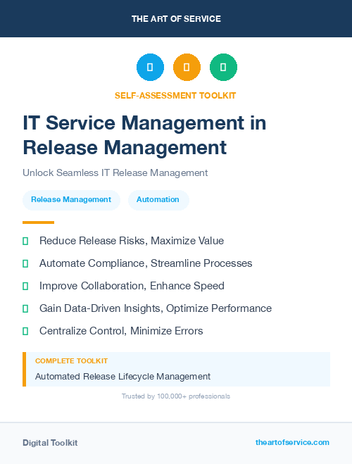 IT Service Management in Release Management