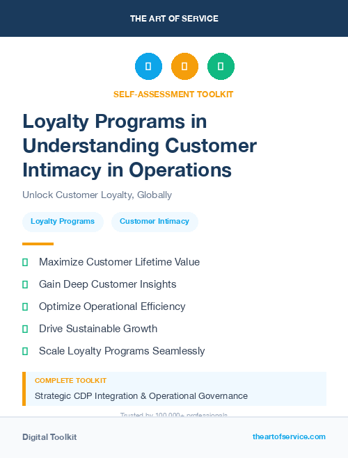 Loyalty Programs in Understanding Customer Intimacy in Operations