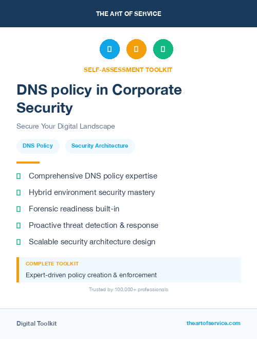 DNS policy in Corporate Security