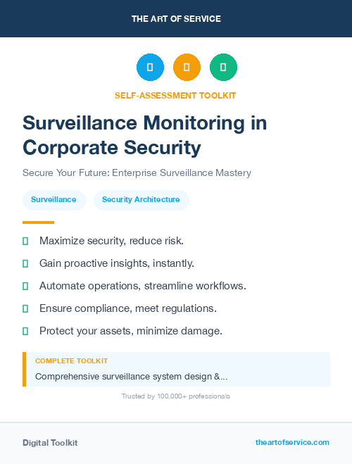Surveillance Monitoring in Corporate Security