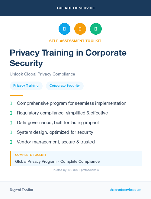 Privacy Training in Corporate Security