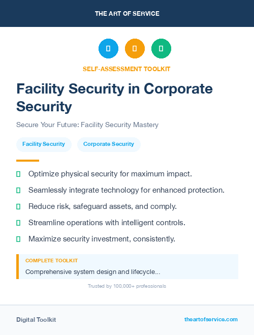 Facility Security in Corporate Security