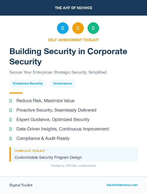Building Security in Corporate Security