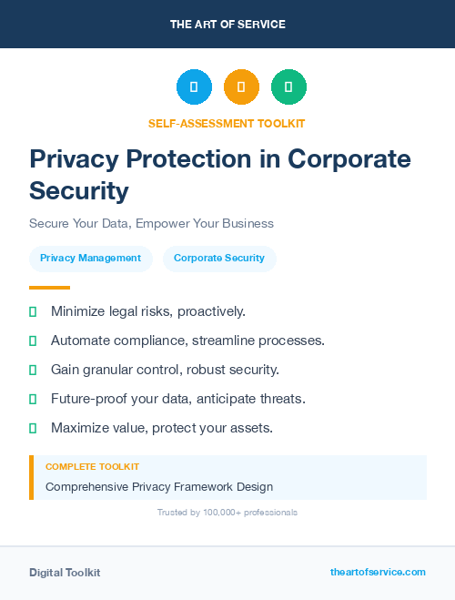 Privacy Protection in Corporate Security