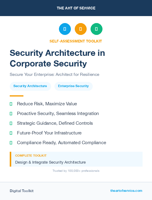 Security Architecture in Corporate Security