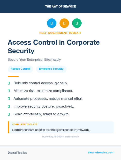 Access Control in Corporate Security