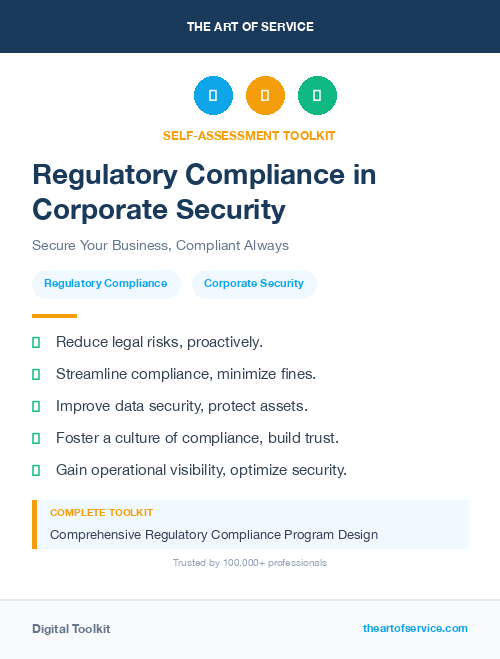 Regulatory Compliance in Corporate Security