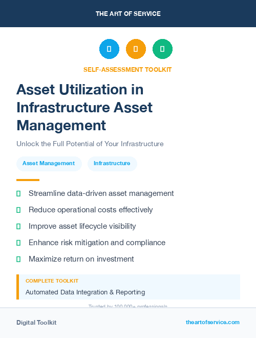 Asset Utilization in Infrastructure Asset Management