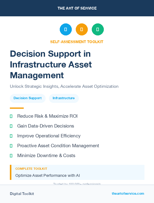 Decision Support in Infrastructure Asset Management