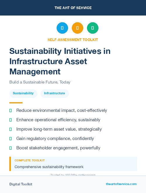 Sustainability Initiatives in Infrastructure Asset Management