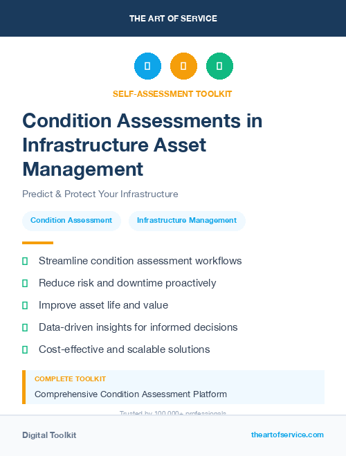 Condition Assessments in Infrastructure Asset Management