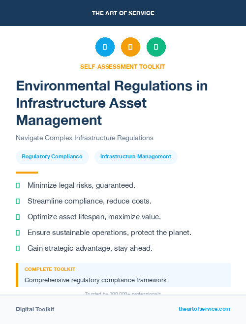 Environmental Regulations in Infrastructure Asset Management