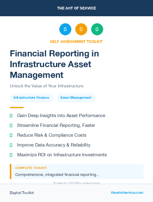 Financial Reporting in Infrastructure Asset Management