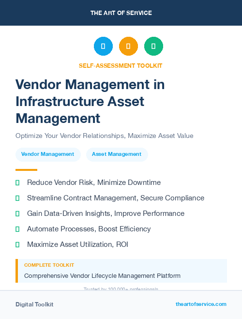 Vendor Management in Infrastructure Asset Management