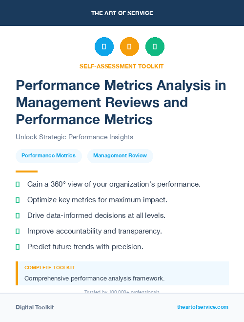 Performance Metrics Analysis in Management Reviews and Performance Metrics