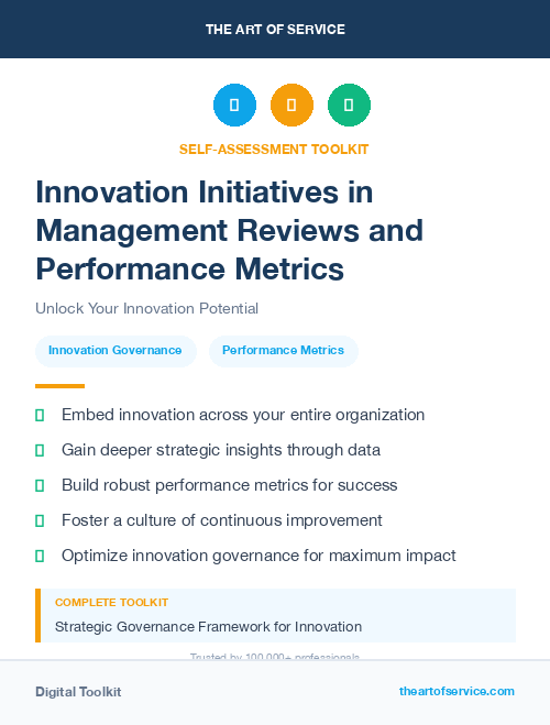 Innovation Initiatives in Management Reviews and Performance Metrics