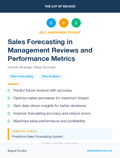 Sales Forecasting in Management Reviews and Performance Metrics