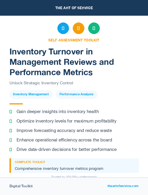 Inventory Turnover in Management Reviews and Performance Metrics