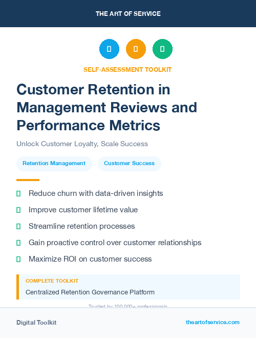 Customer Retention in Management Reviews and Performance Metrics
