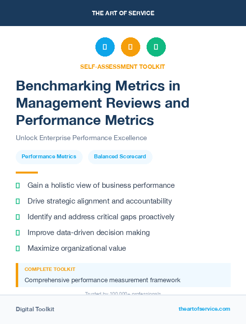 Benchmarking Metrics in Management Reviews and Performance Metrics