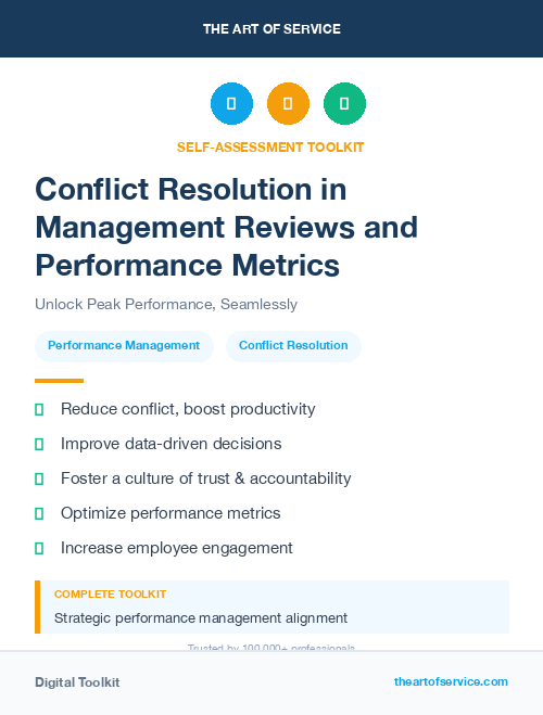 Conflict Resolution in Management Reviews and Performance Metrics