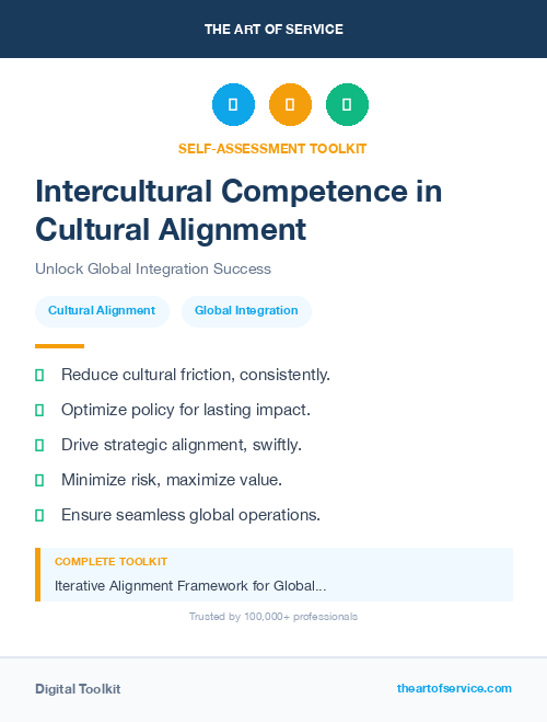 Intercultural Competence in Cultural Alignment