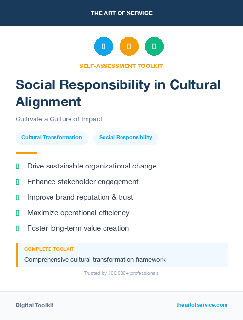 Social Responsibility in Cultural Alignment
