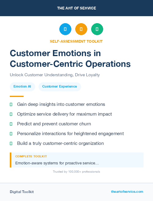 Customer Emotions in Customer-Centric Operations
