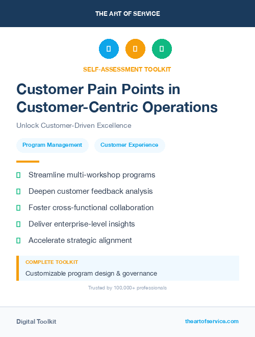 Customer Pain Points in Customer-Centric Operations