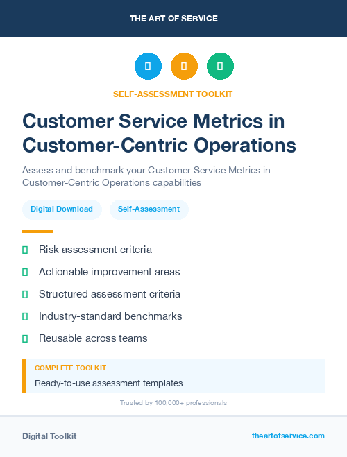 Customer Service Metrics in Customer-Centric Operations