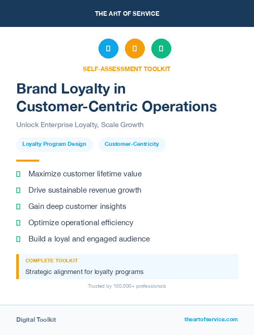 Brand Loyalty in Customer-Centric Operations